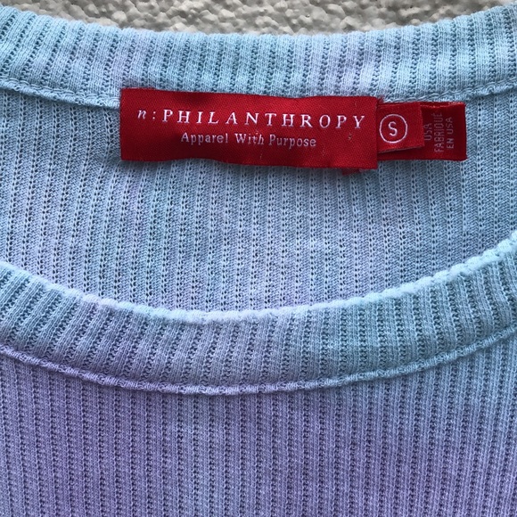 NWOT! - n:PHILANTHROPY Suri Pastel 100% Cotton Tie Dye Short Sleeve Bodysuit - Picture 3 of 10